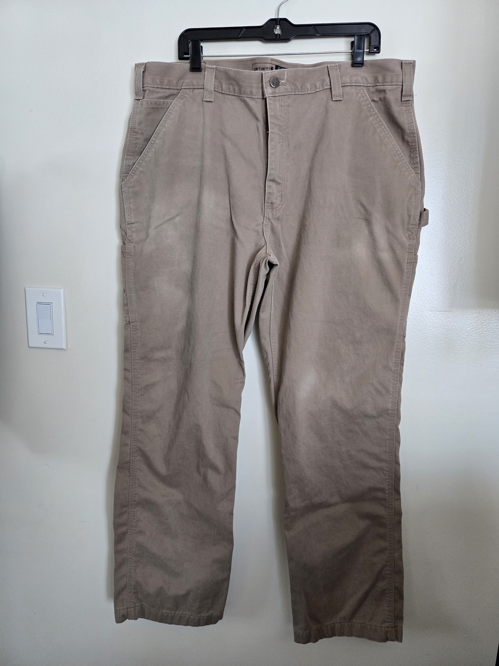 Carhartt Men's Relaxed Straight Chino Pants in Khaki Utility Work Size 40x32